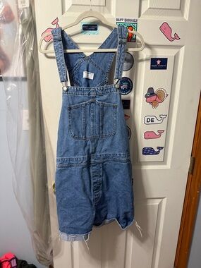 Old Navy Light Blue Denim Jumper with Bib Front